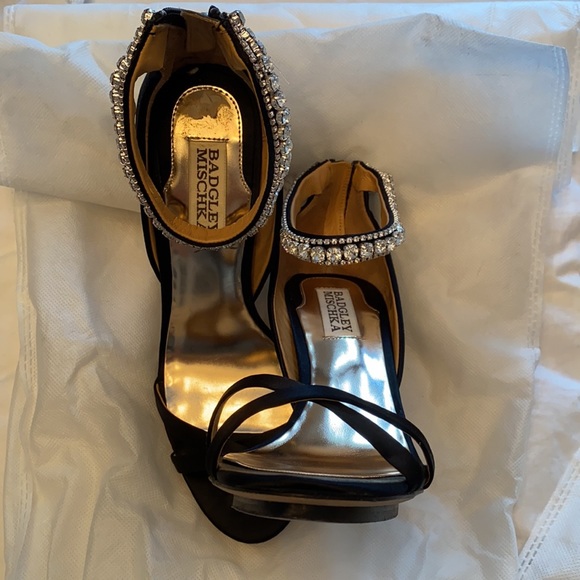 Fabulous Badgley Mischka Rhinestone Sandals - Picture 2 of 4